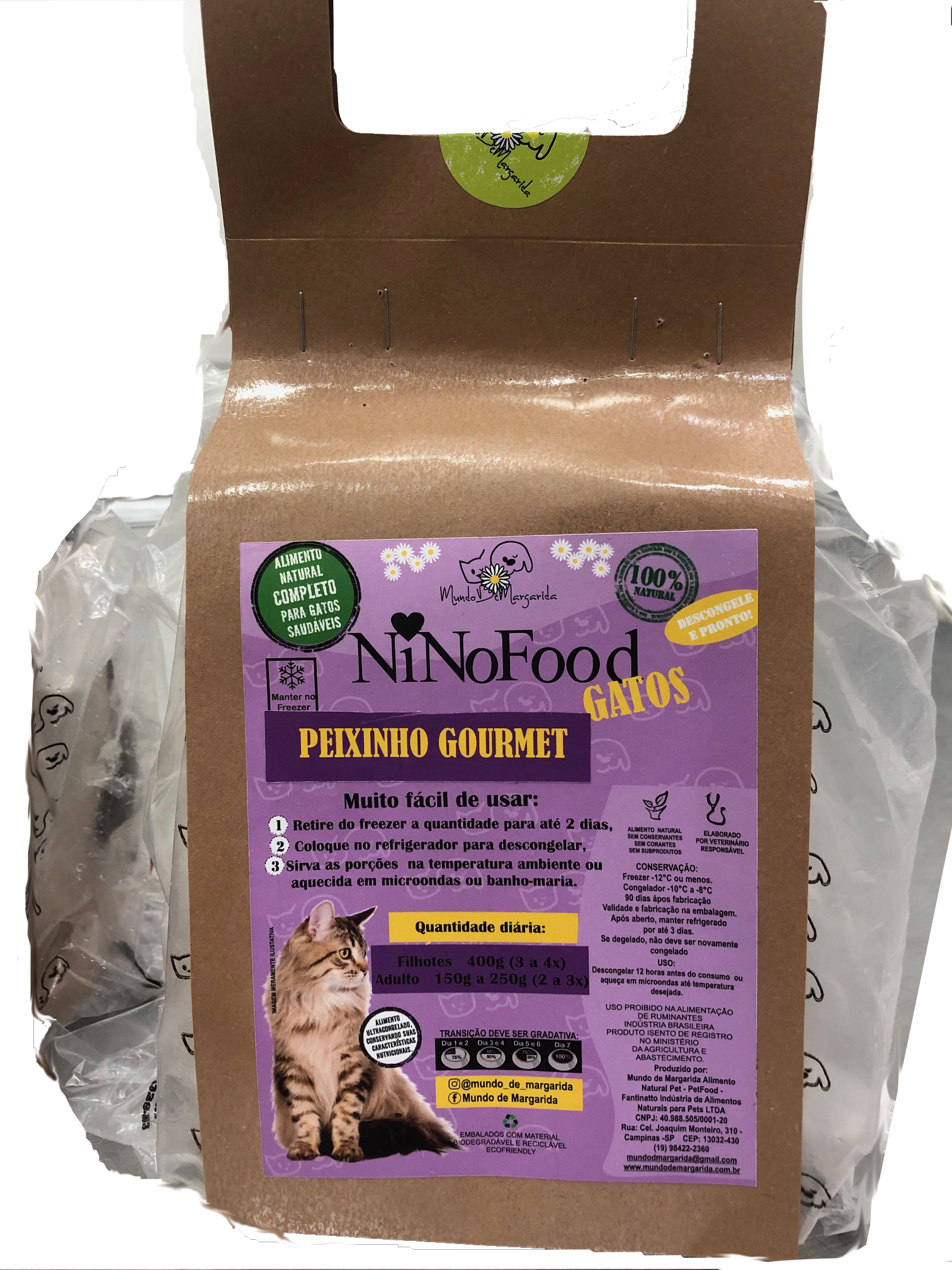 NinoFood Peixinho Gourmet Gatos 1kg - Mundo de Margarida