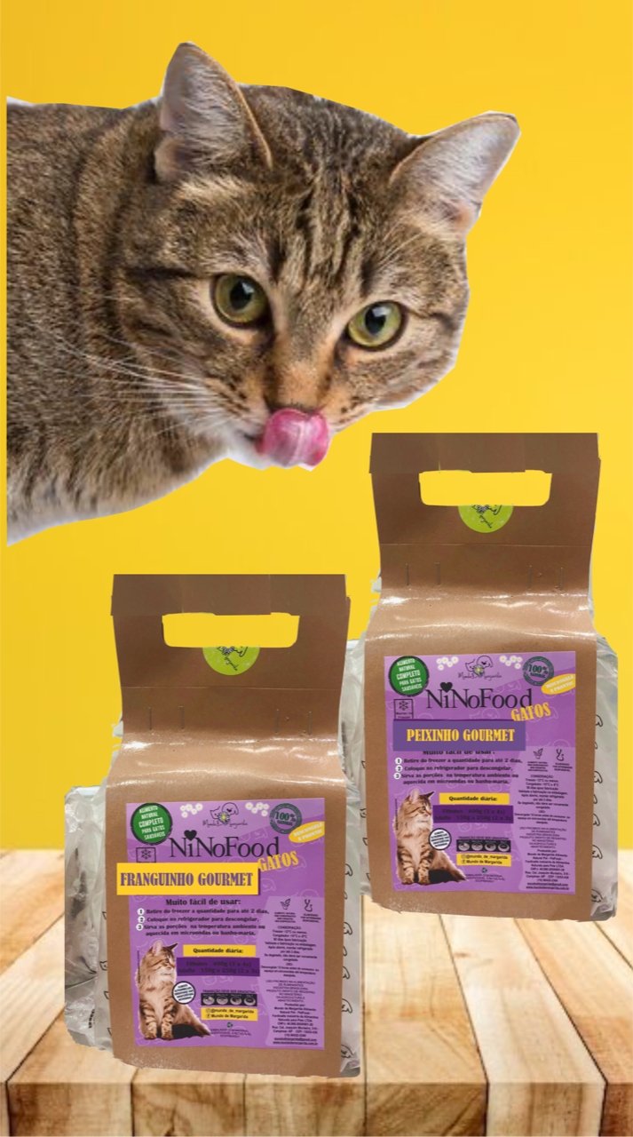 Kit NinoFood Gatos 2kg - Mundo de Margarida