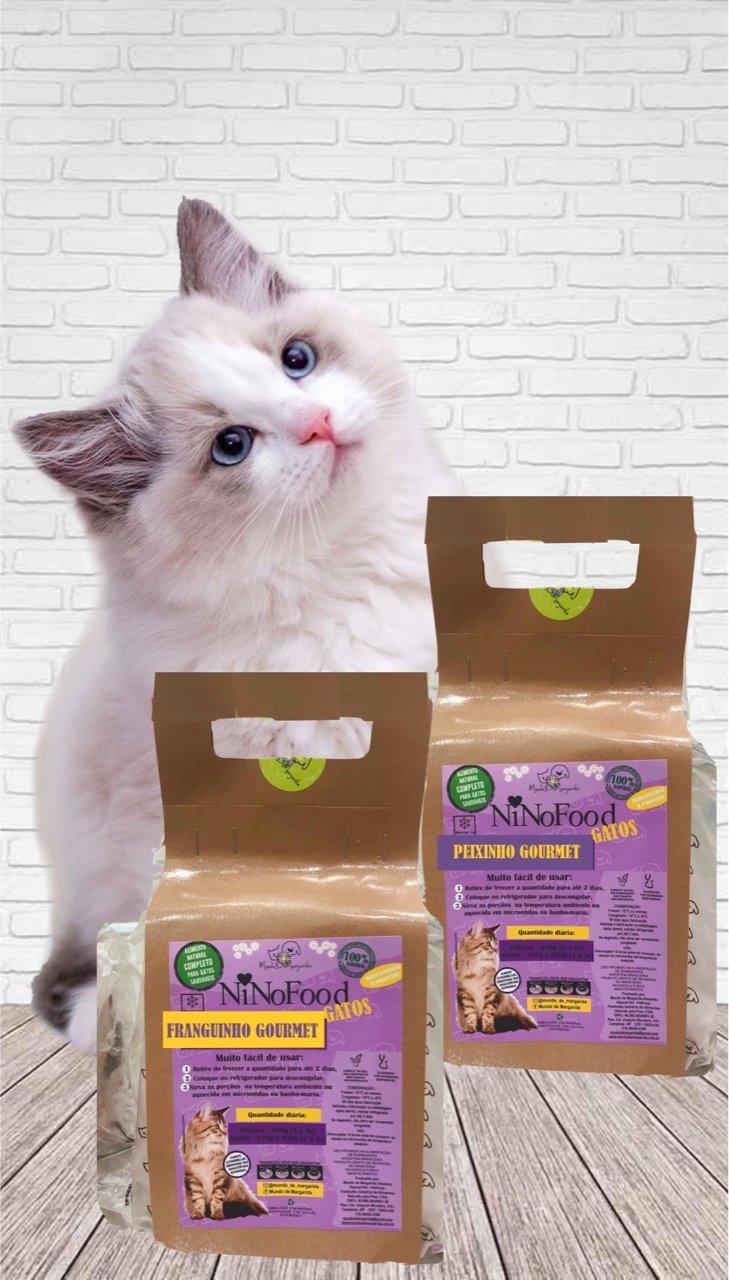 Kit NinoFood Gatos 2kg - Mundo de Margarida