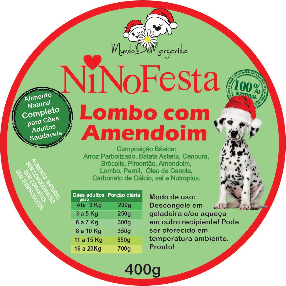 NinoFesta Lombo com Amendoim 400g - Mundo de Margarida